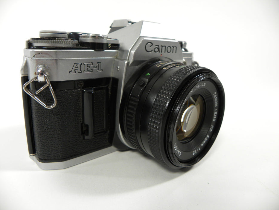Canon AE-1 35mm SLR with a 50mm f/1.8 FD Lens