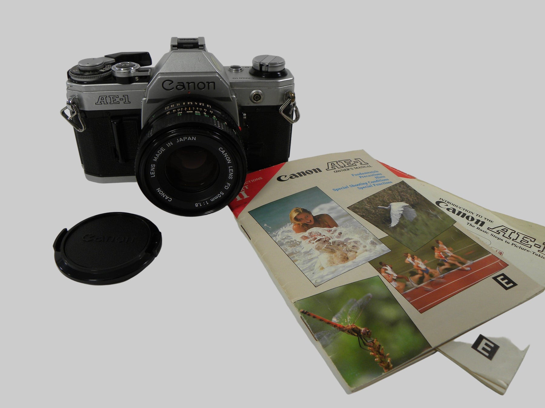 Canon AE-1 35mm SLR with a 50mm f/1.8 FD Lens