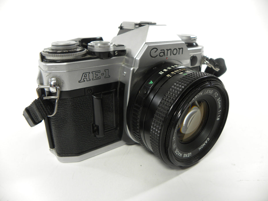 Canon AE-1 35mm SLR Camera with a 50mm f/1.8 FD Lens