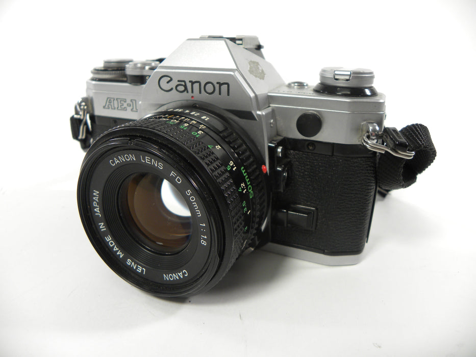 Canon AE-1 35mm SLR Camera with a 50mm f/1.8 FD Lens