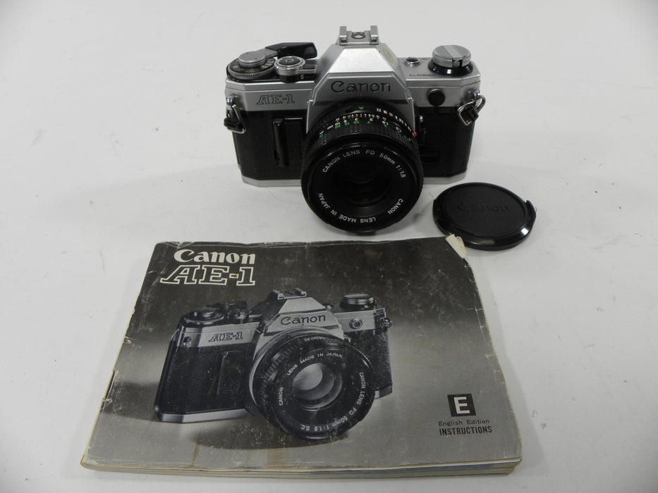 Canon AE-1 35mm SLR w/FD 50mm f1.8