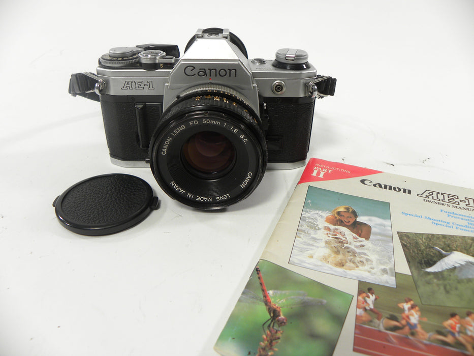 Canon AE-1 35mm SLR w/FD 50mm f1.8 S.C.