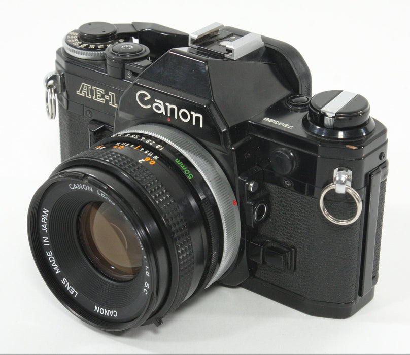 Canon AE-1 (Black) with 50mm f/1.8 S.C. Lens