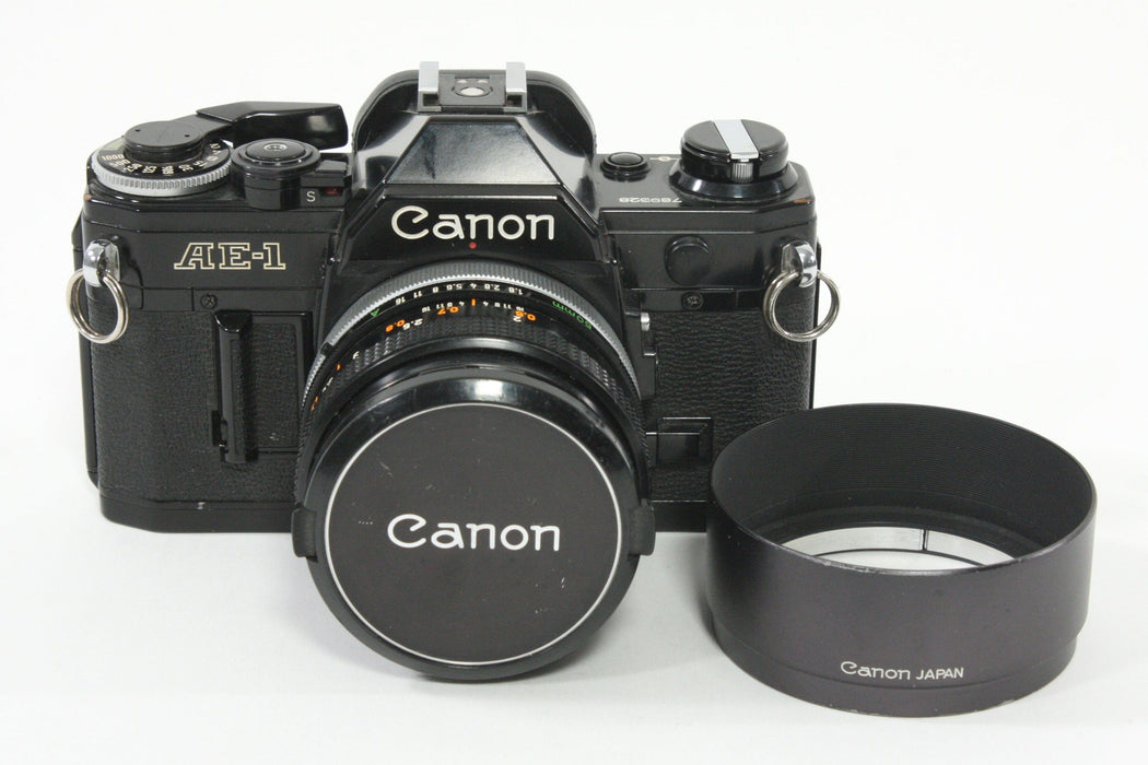 Canon AE-1 (Black) with 50mm f/1.8 S.C. Lens