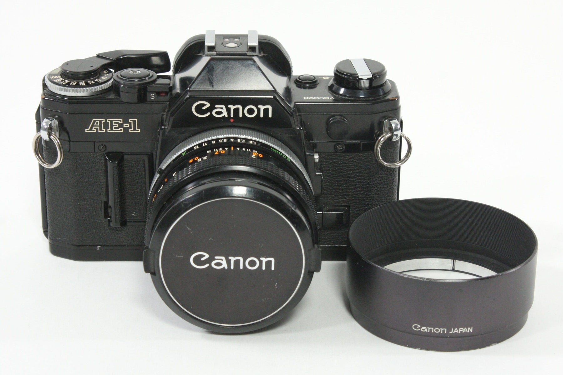 Canon AE-1 (Black) with 50mm f/1.8 S.C. Lens