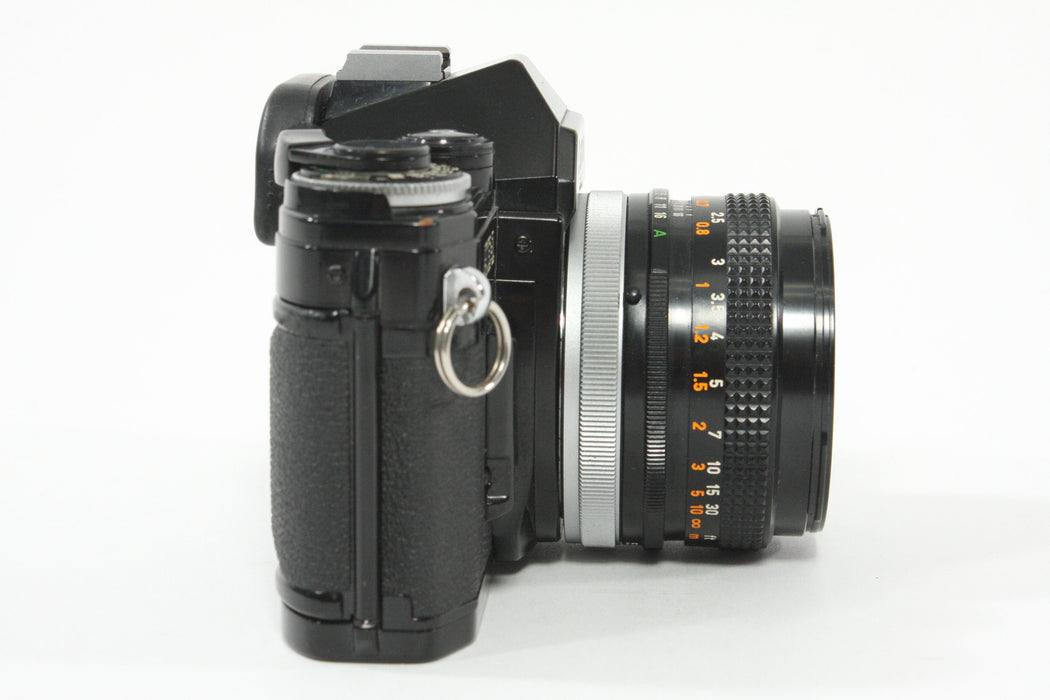 Canon AE-1 (Black) with 50mm f/1.8 S.C. Lens