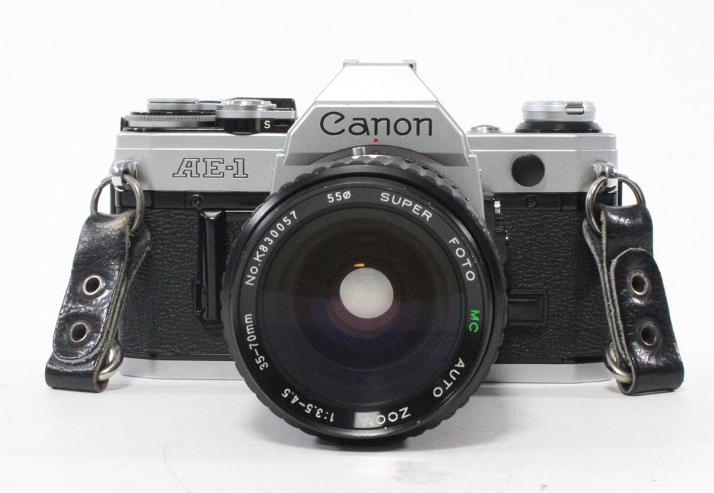Canon AE-1 Camera with 35-70mm f/3.5-4.5 Lens