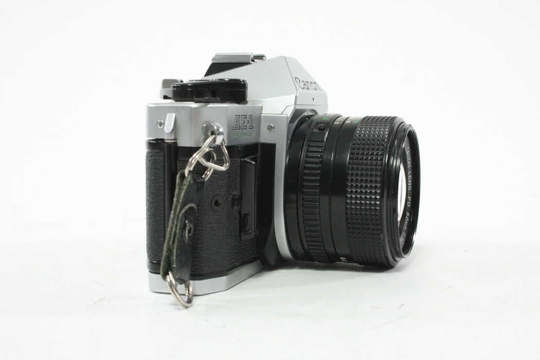Canon AE-1 Program 35mm SLR Camera with 50mm f/1.4 FD Lens