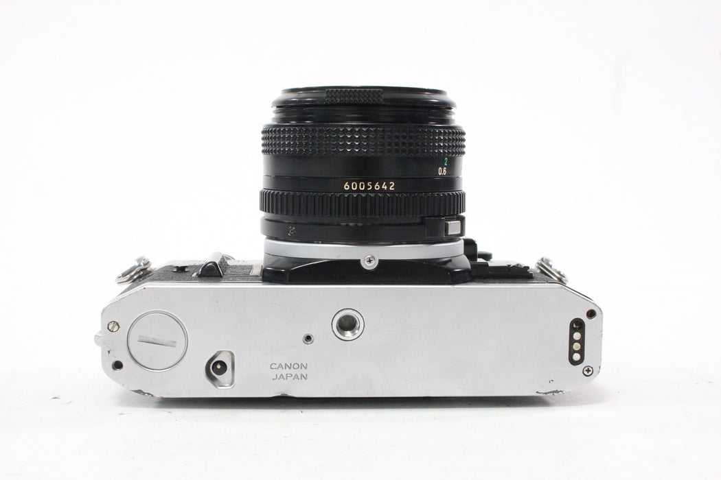 Canon AE-1 Program 35mm SLR Camera with 50mm f/1.8