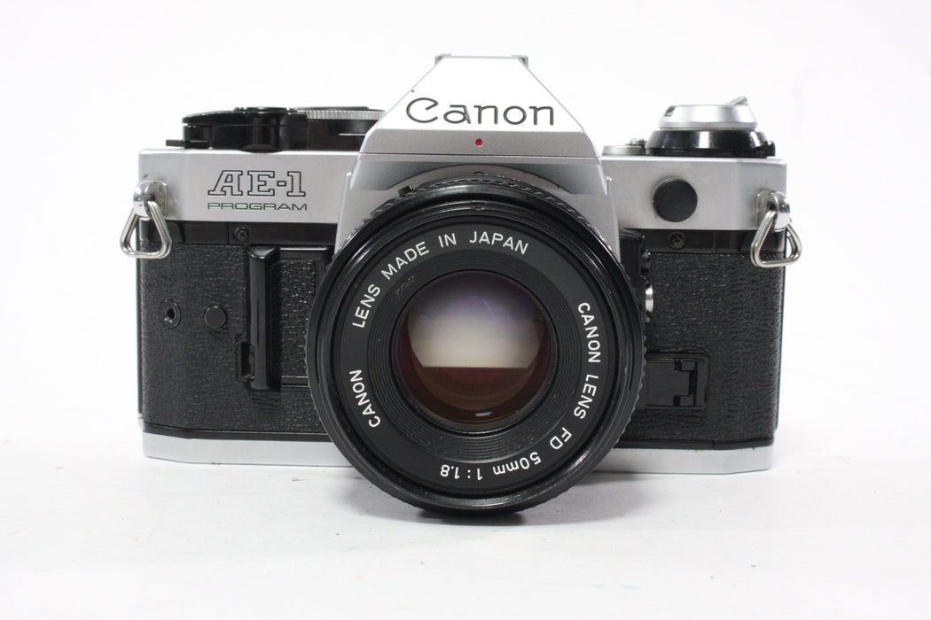 Canon AE-1 Program 35mm SLR Camera with 50mm f/1.8