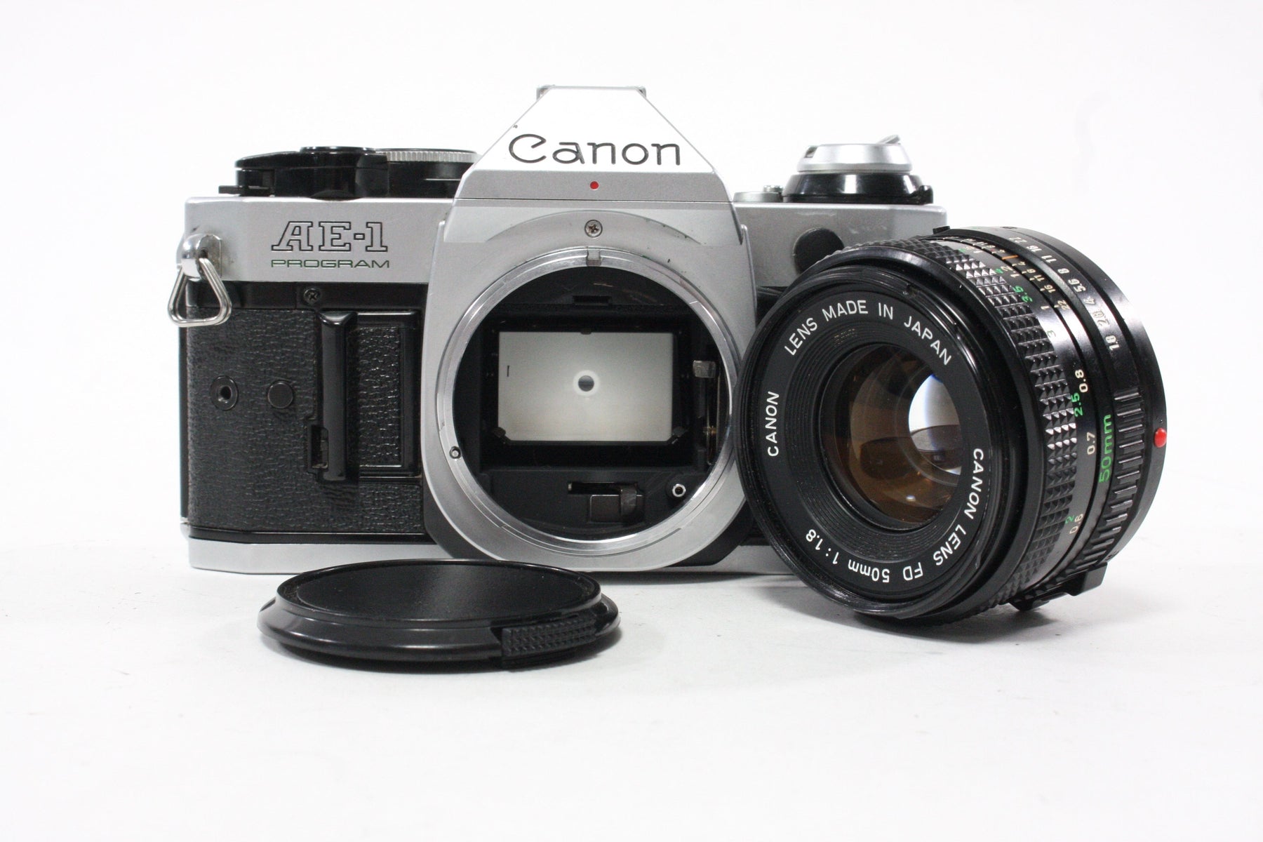 Canon AE-1 Program 35mm SLR Camera with 50mm f/1.8