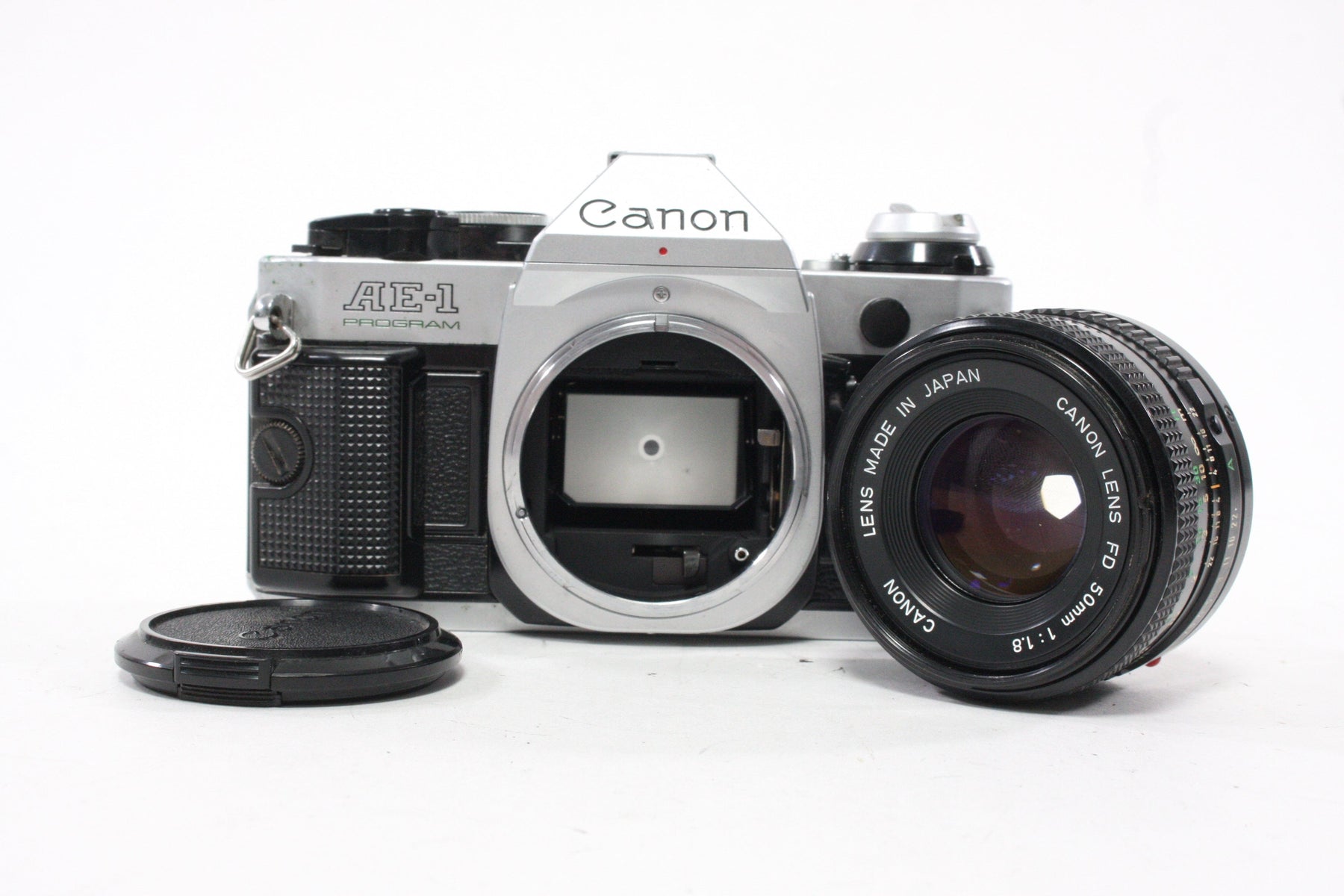 Canon AE-1 Program 35mm SLR Camera with 50mm f/1.8 FD Lens