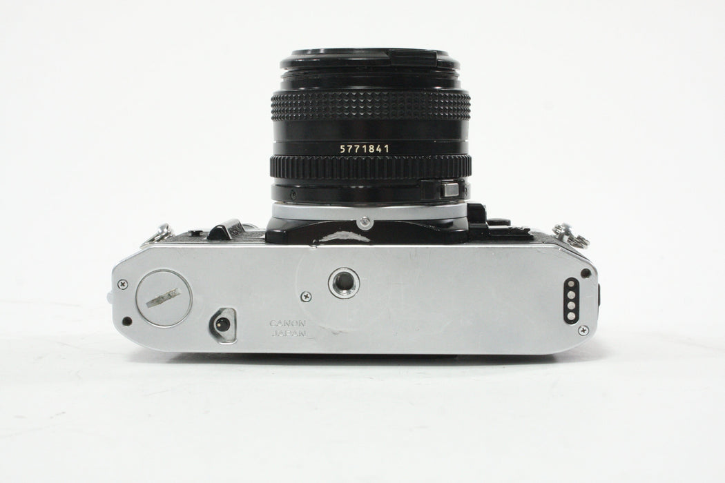 Canon AE-1 Program 35mm SLR Camera with 50mm f/1.8 FD Lens