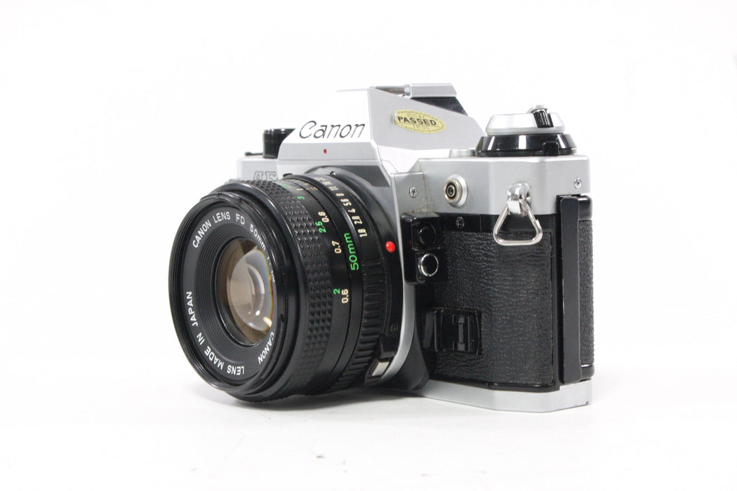 Canon AE-1 Program 35mm SLR Camera with 50mm f/1.8 Lens