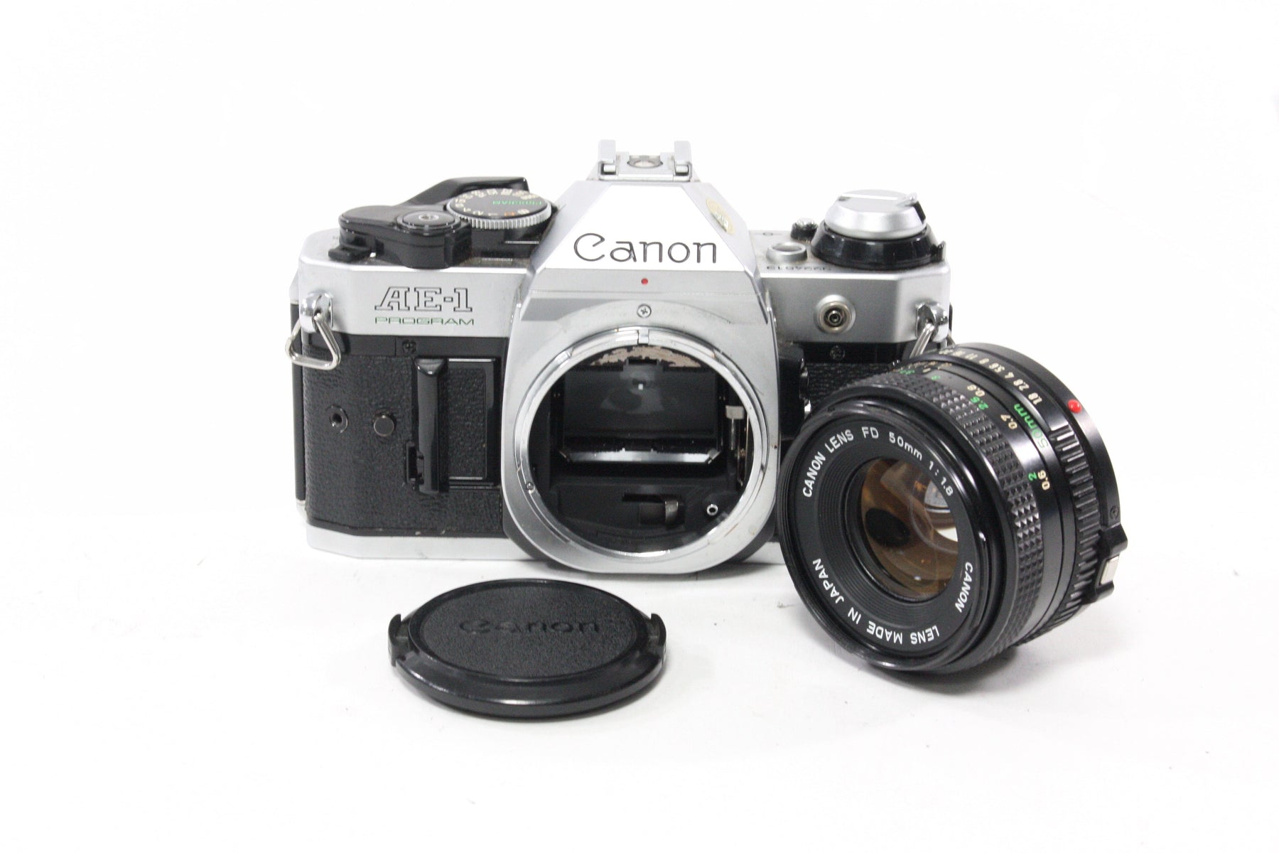 Canon AE-1 Program 35mm SLR Camera with 50mm f/1.8 Lens