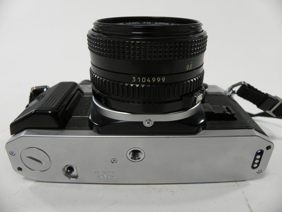 Canon AE-1 Program 35mm SLR Camera with 50mm f/1.8 FD Lens