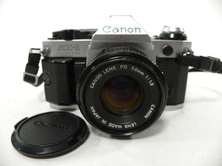 Canon AE-1 Program 35mm SLR Camera with 50mm f/1.8 FD Lens