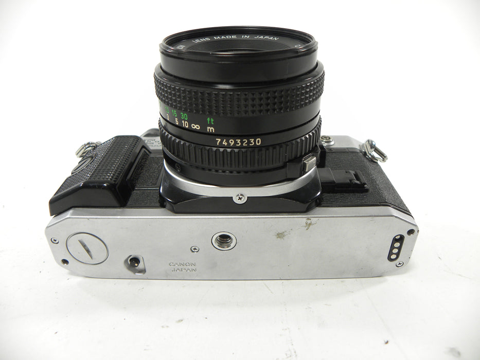 Canon AE-1 Program 35mm SLR Camera with 50mm f/1.8 FD Lens