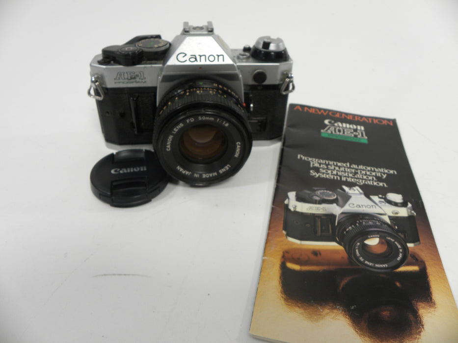 Canon AE-1 Program 35mm SLR w/FD 50mm f1.8