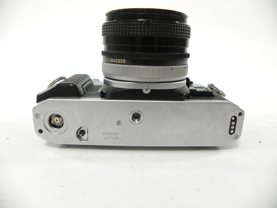 Canon AE-1 Program 35mm SLR Camera with a 50mm f/1.8 S.C. FD Lens