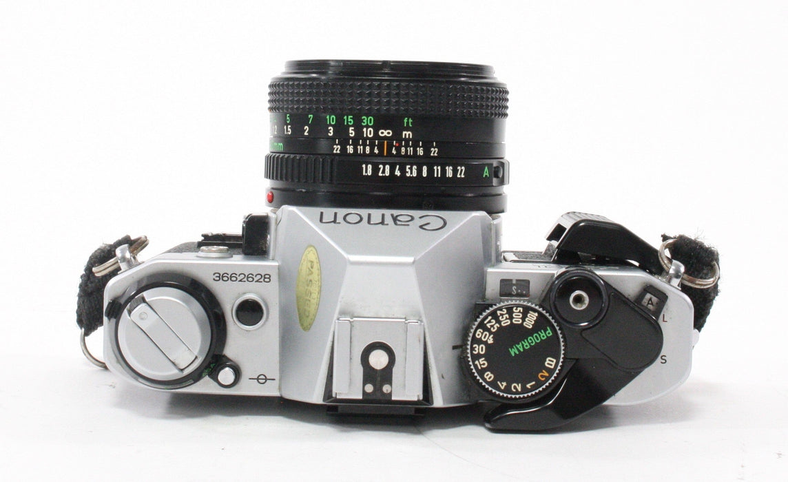 Canon AE-1 Program Camera with 50mm f/1.8 Lens