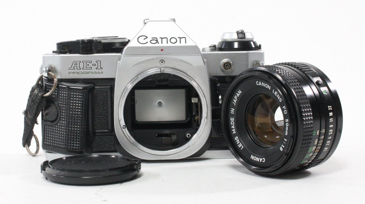 Canon AE-1 Program Camera with 50mm f/1.8 Lens