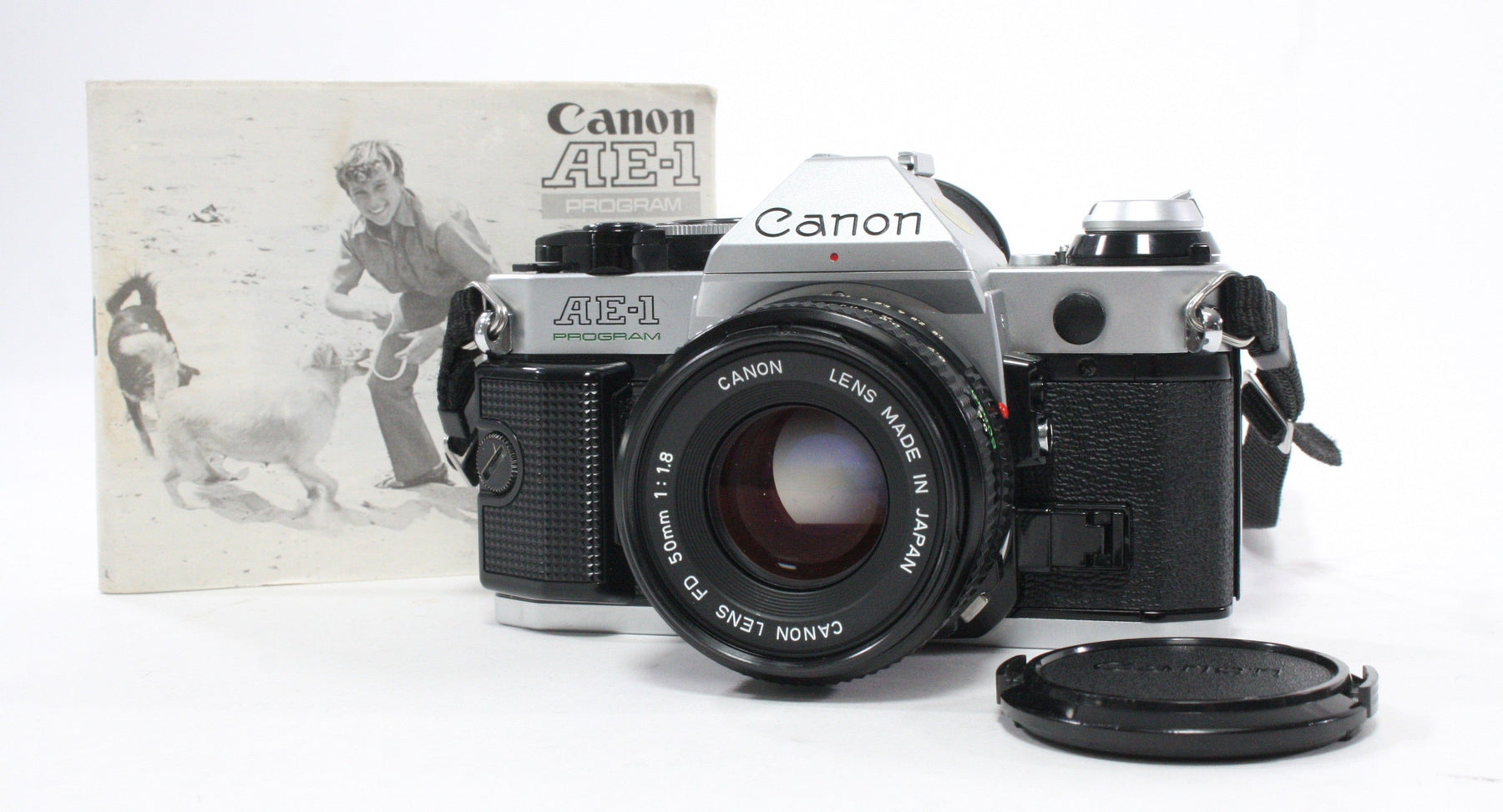 Canon AE-1 Program SLR Camera with 50mm f/1.8 Lens