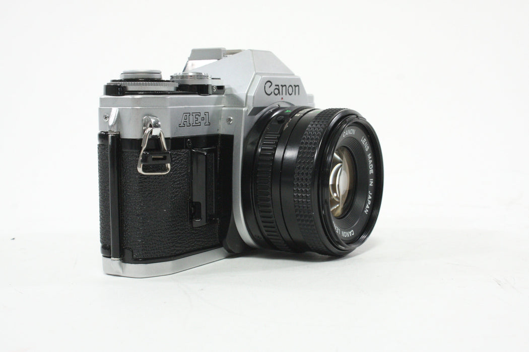 Canon AE-1 Program SLR Camera with 50mm f/1.8 Lens