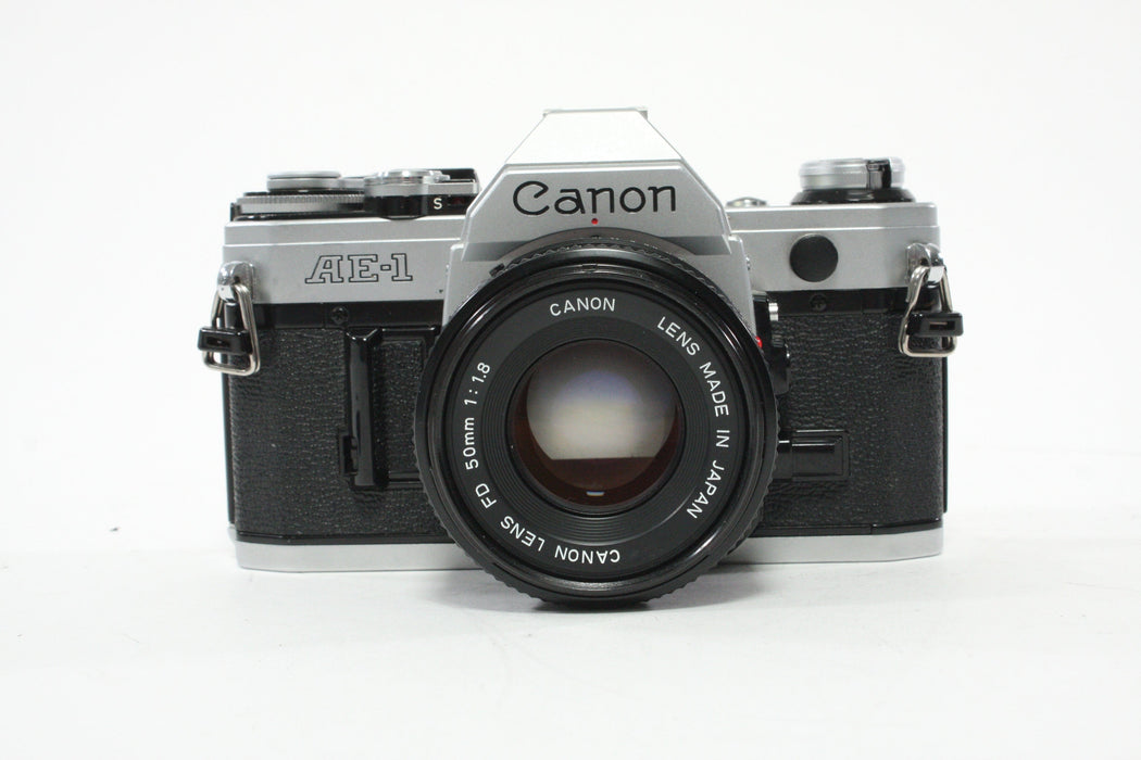 Canon AE-1 Program SLR Camera with 50mm f/1.8 Lens