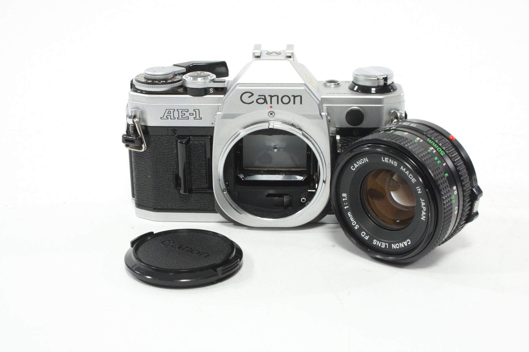 Canon AE-1 Program SLR Camera with 50mm f/1.8 Lens