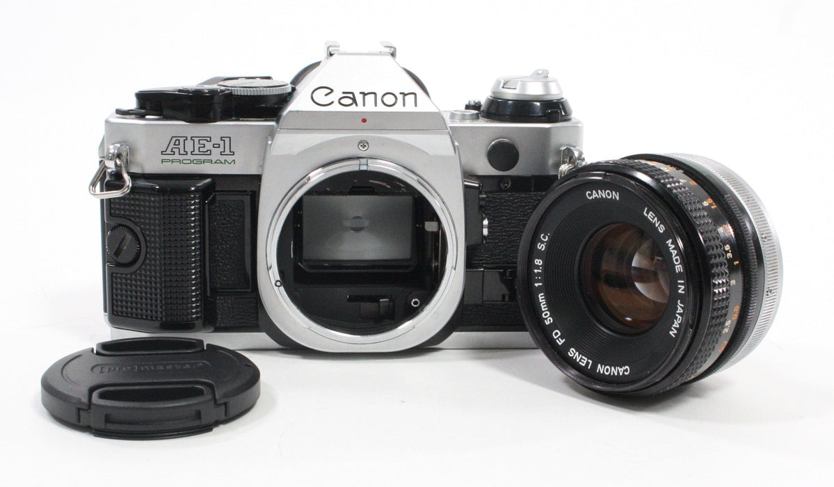 Canon AE-1 Program with 50mm f/1.8 S.C. Lens