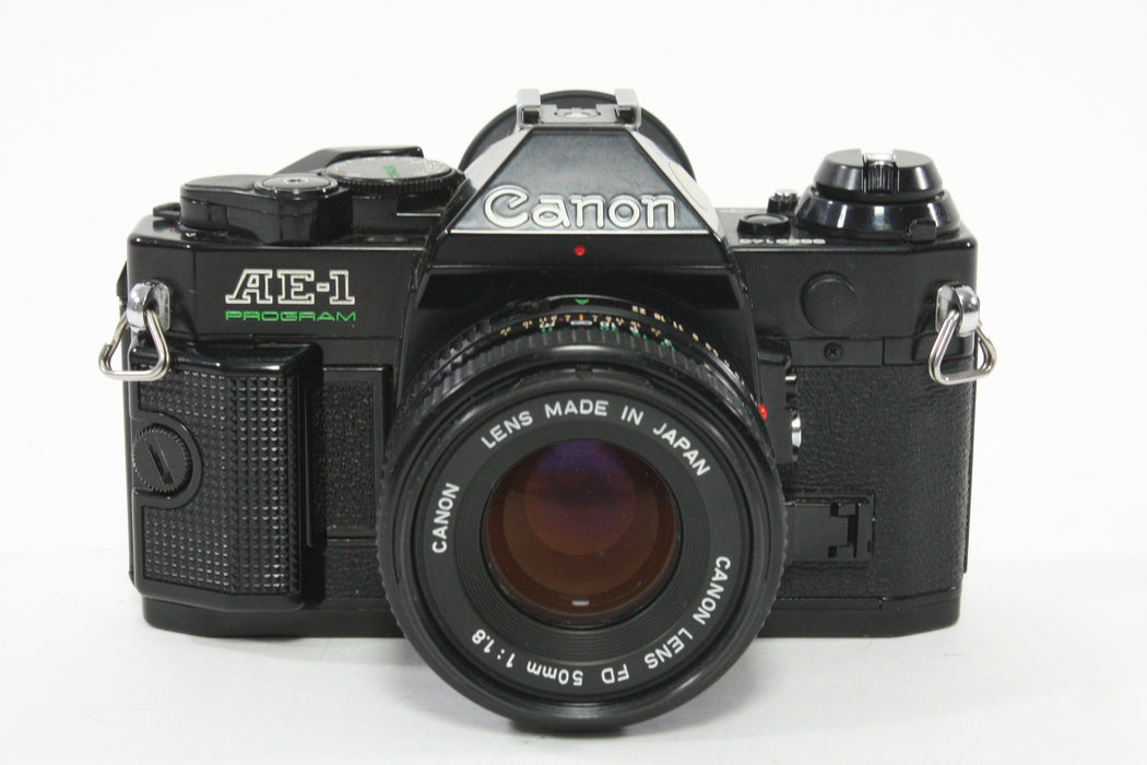 Canon AE-1 Program with 50mm F1.8 Lens (Black)