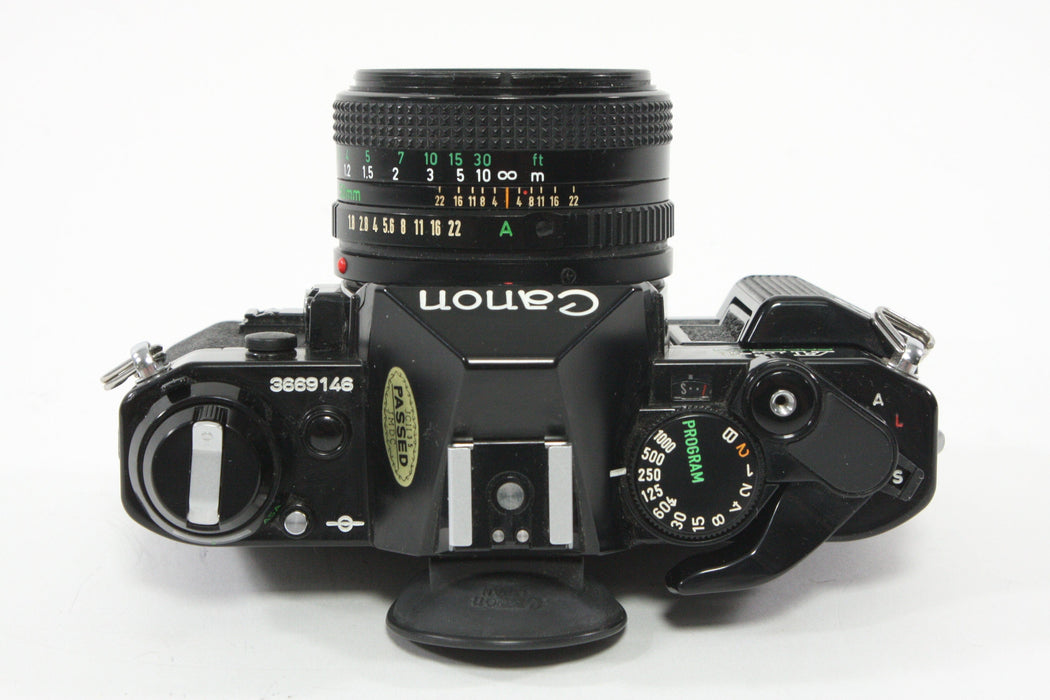 Canon AE-1 Program with 50mm F1.8 Lens (Black)