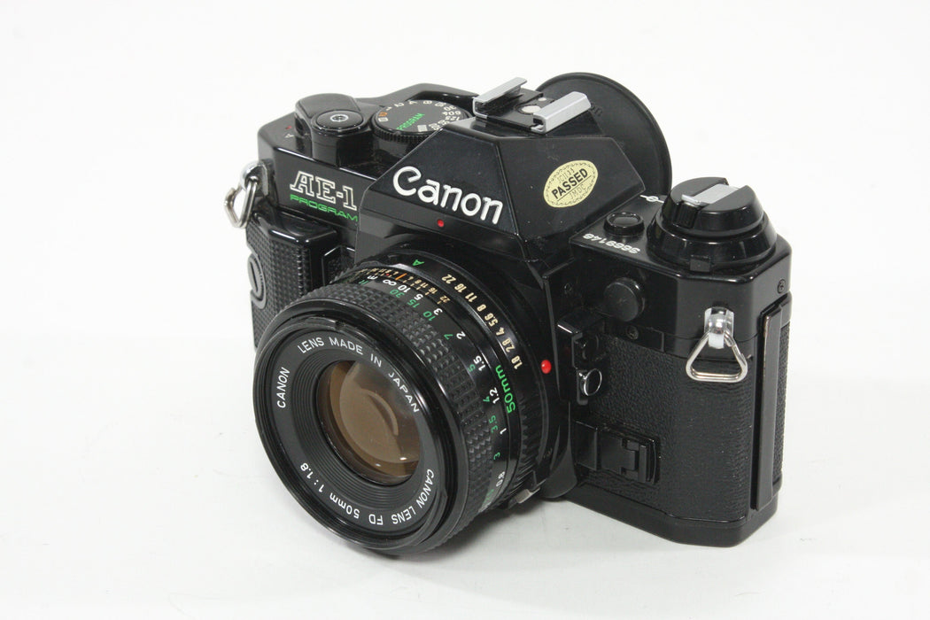 Canon AE-1 Program with 50mm F1.8 Lens (Black)