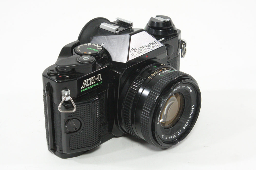 Canon AE-1 Program with 50mm F1.8 Lens (Black)