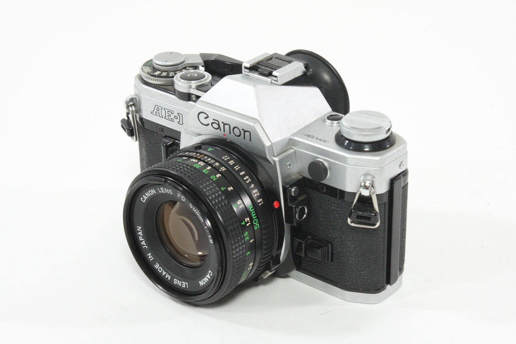 Canon AE-1 with 50mm F1.8 lens