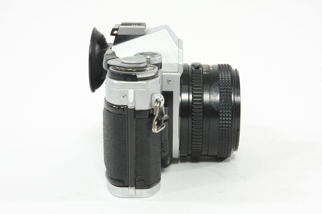 Canon AE-1 with 50mm F1.8 lens