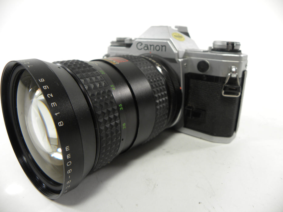 Canon AT-1 35mm SLR camera w/Makinon 28-80mm f3.5