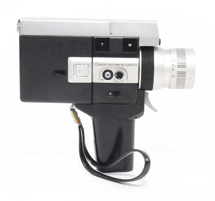 Canon Auto Zoom 518 Super 8 Camera with C-81.6X Converter AS-IS