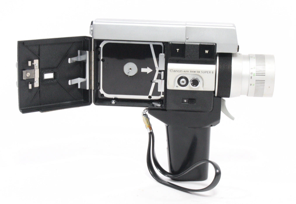 Canon Auto Zoom 518 Super 8 Camera with C-81.6X Converter AS-IS