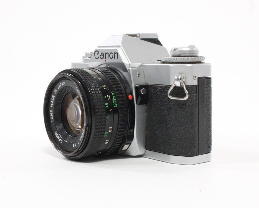 Canon AV-1 35mm SLR Camera with 50mm f/1.8 FD Lens