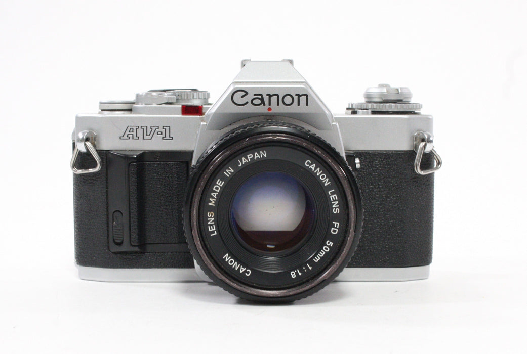 Canon AV-1 35mm SLR Camera with 50mm f/1.8 FD Lens