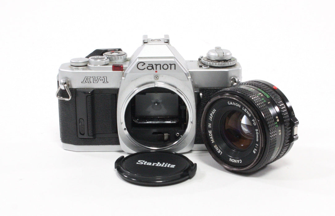 Canon AV-1 35mm SLR Camera with 50mm f/1.8 FD Lens