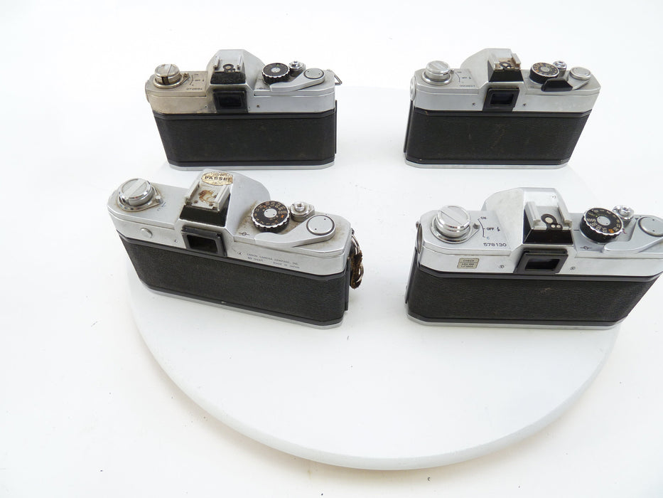 Canon Chrome  FTB and FT Camera Bodies being sold AS IS for PARTS ONLY