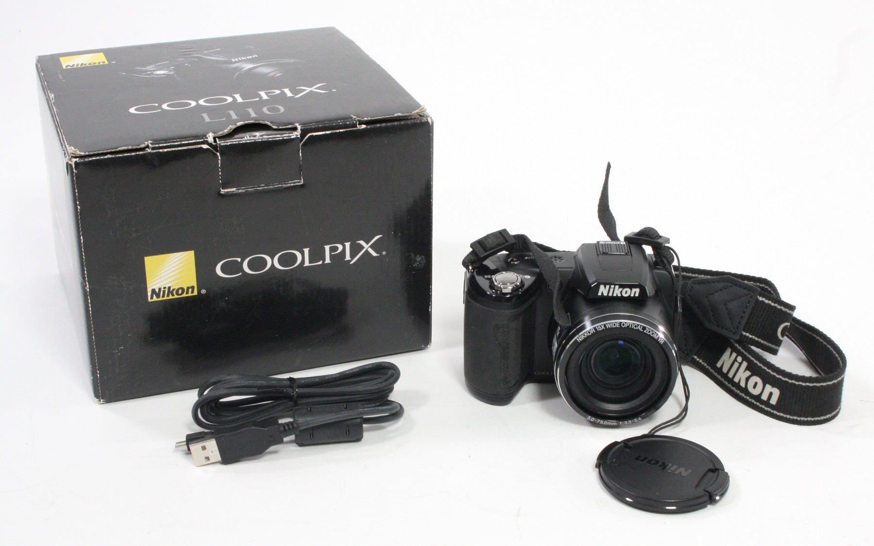Canon Coolpix L110 15x Zoom 12.1mp Digital Point and Shoot Camera