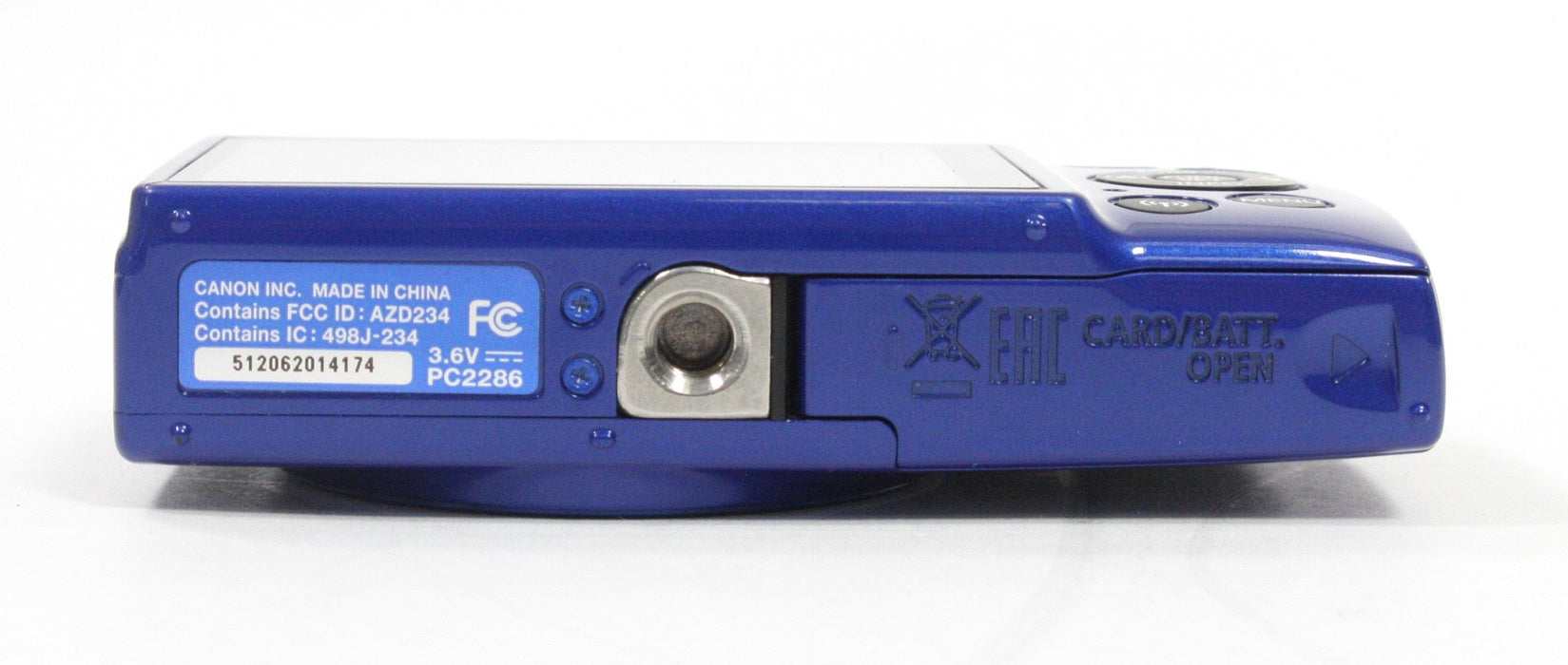 Canon Elph 190 IS Digital Point and Shoot Camera (Blue)