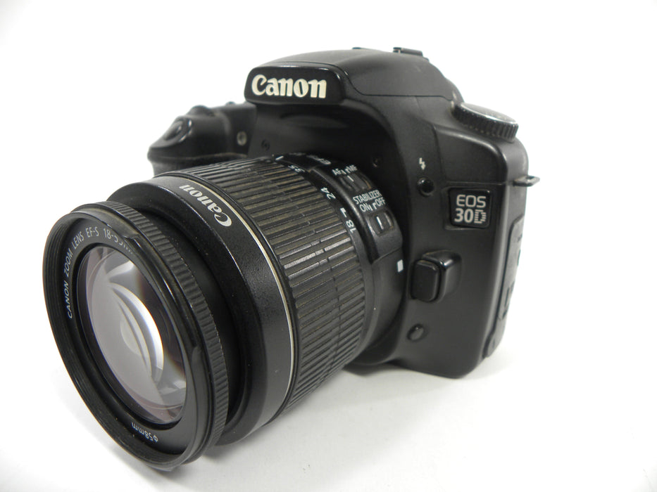 Canon EOS 30D 8.2mp Digital SLR w/Canon EF-S 18-55 IS II S/C N/A