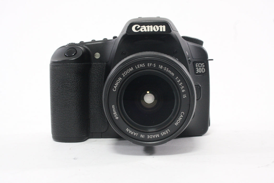 Canon EOS 30D DSLR Camera with 18-55mm f/3.5-5.6 IS Lens for Canon EF-S Mount