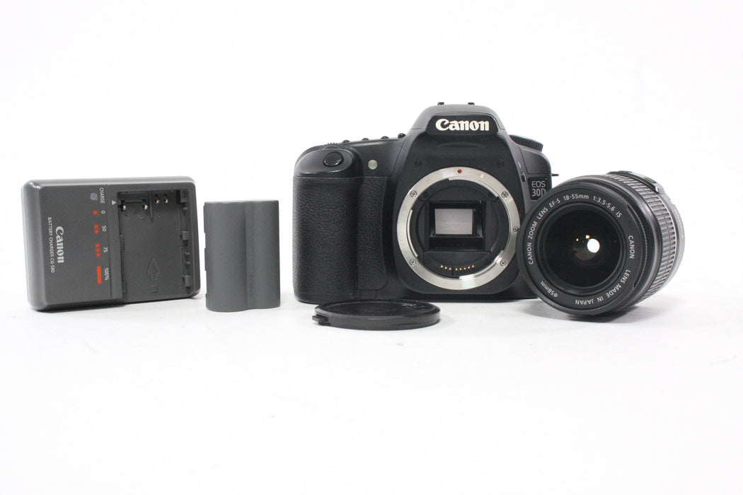Canon EOS 30D DSLR Camera with 18-55mm f/3.5-5.6 IS Lens for Canon EF-S Mount