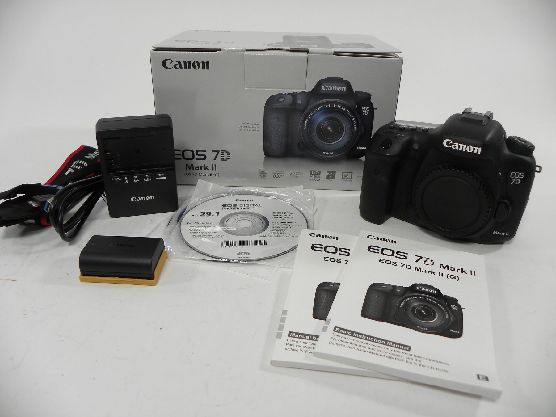 Canon EOS 7D Mark II 20.2mp Digital SLR Body Only Shutter Ct. 11,190